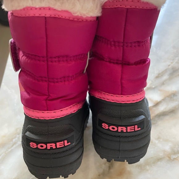 SOREL PINK WATERPROOF AND INSULATED TODDLER BOOTS - Picture 3 of 5